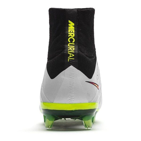 Mercurial Superfly 4 IV FG 2014 White & Green & Black