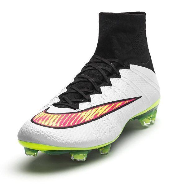 Mercurial Superfly 4 IV FG 2014 White & Green & Black